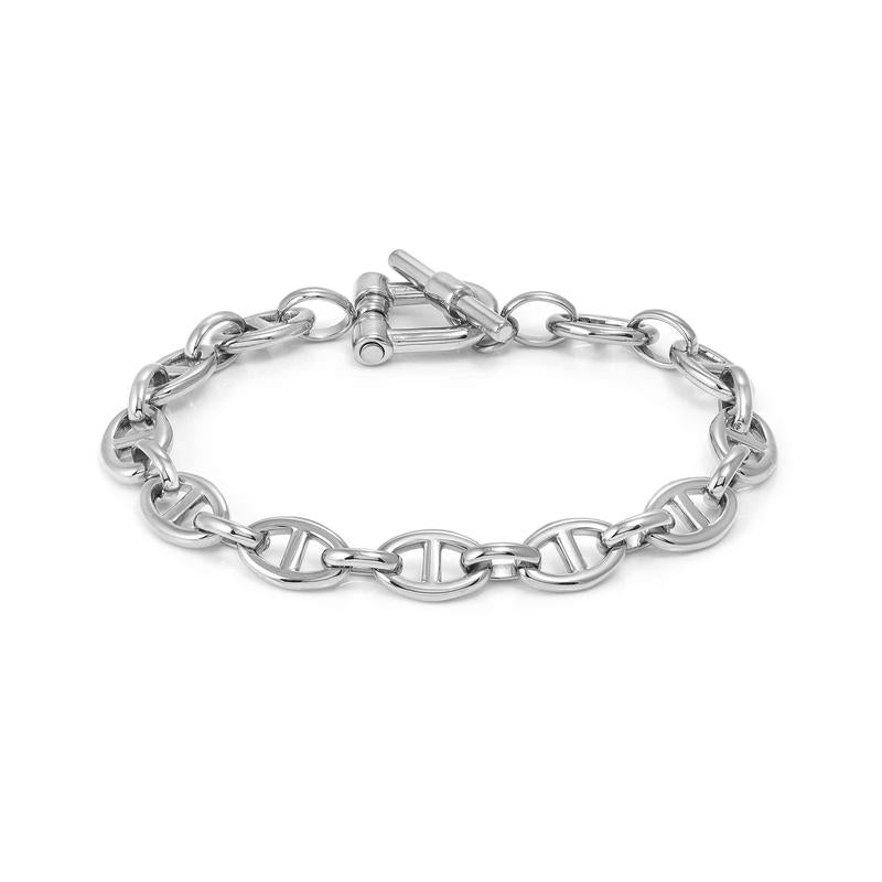 Nomination Ecclectica Silver Marina Chain T-Bar Closure Bracelet