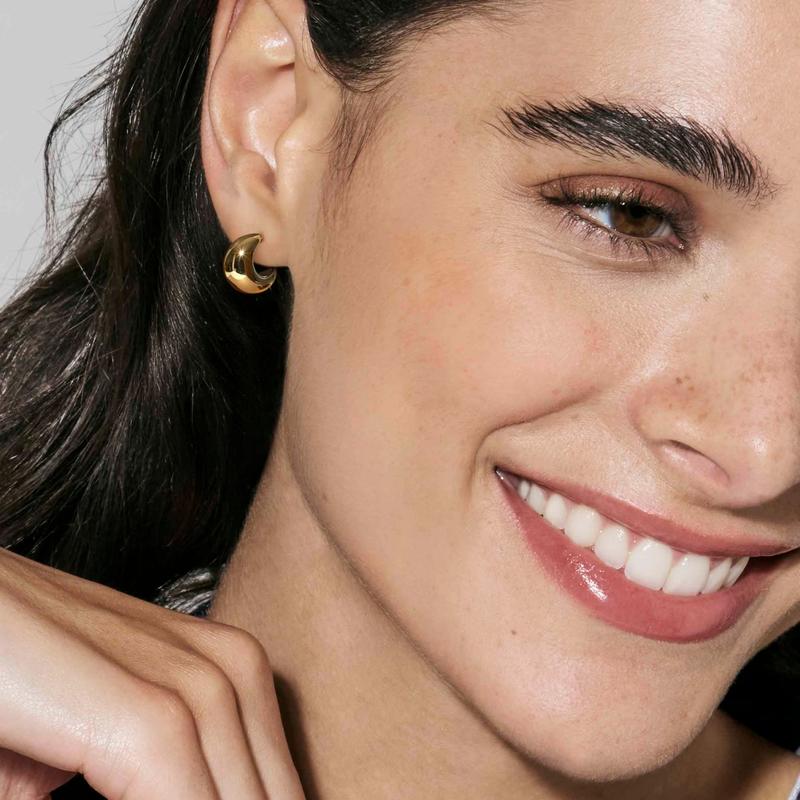 Nomination Ecclectica Small Gold Moon Hoop Earrings