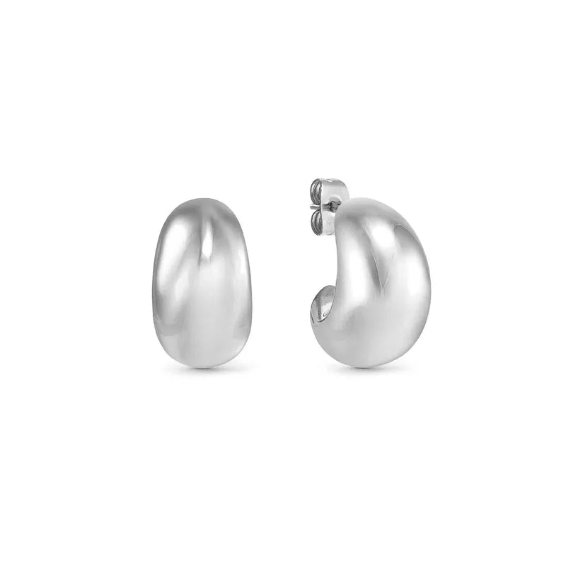 Nomination Ecclectica Small Silver Moon Hoop Earrings