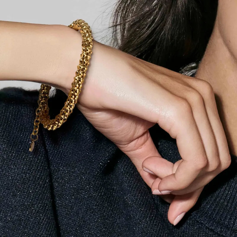 Nomination Ecclectica Stainless Gold Popcorn Chain Bracelet