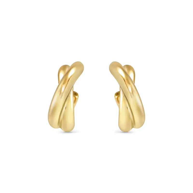 Nomination Ecclettica Crisscross Gold Hoop Earrings