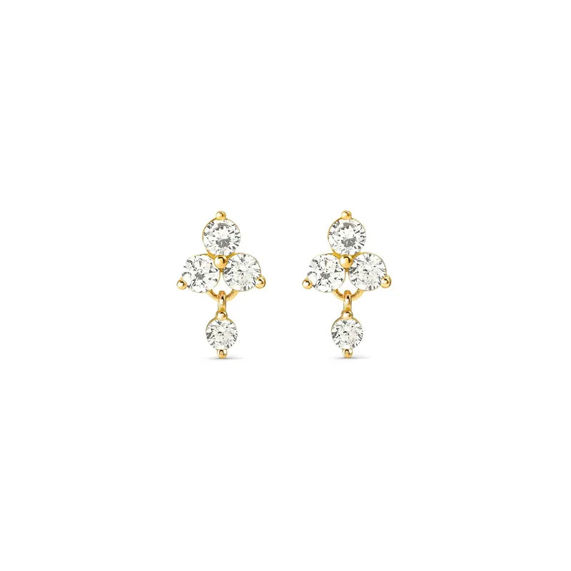 Nomination Elegant Life Bouquet Gold Stud Earrings