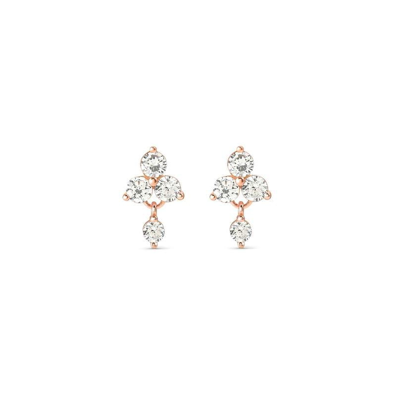 Nomination Elegant Life Bouquet Rose Gold Stud Earrings