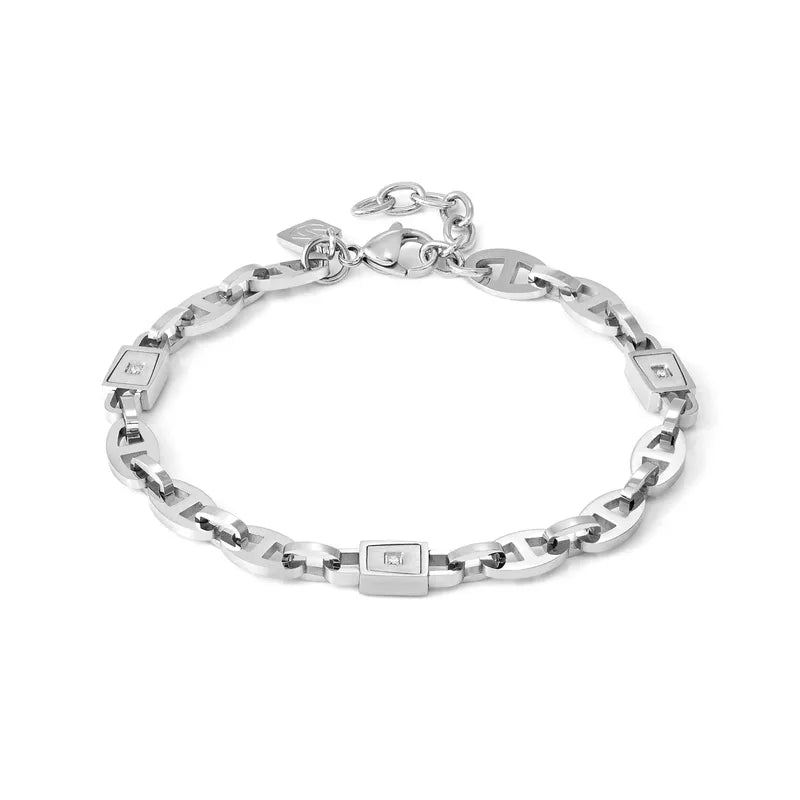 Nomination Elegant Stainless Steel Strong Diamond Chain Bracelet