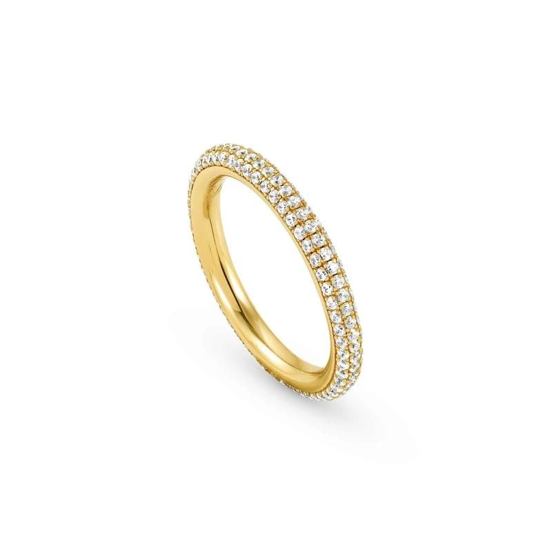 Nomination Endless Ring, Cubic Zirconia, Gold