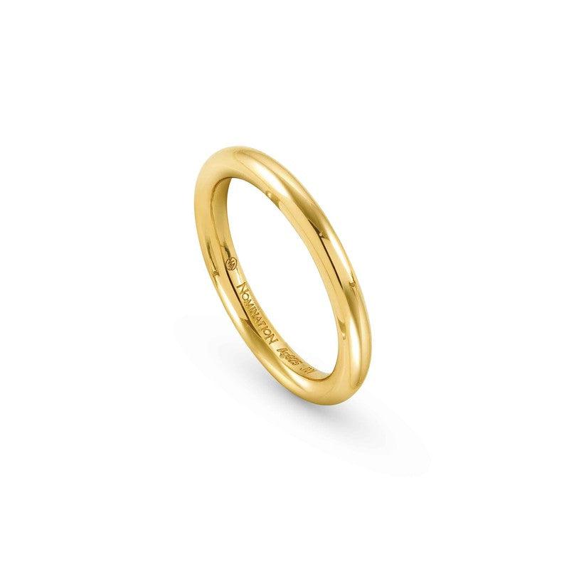 Nomination Endless Ring, Plain, 24K Gold