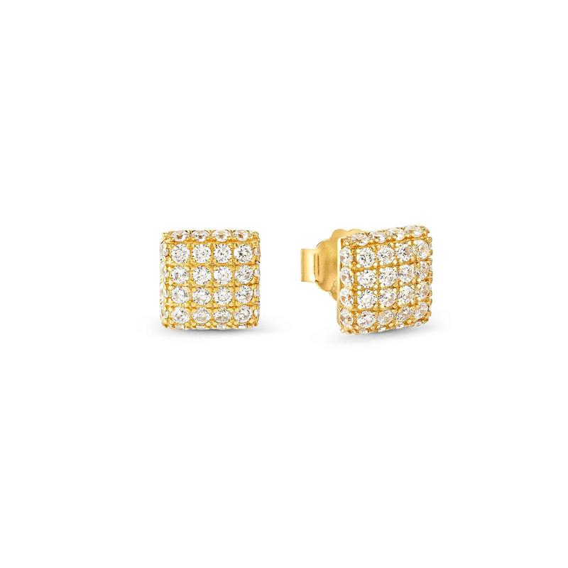 Nomination Enigmatic Gold Finish Sterling Silver Stud Earrings
