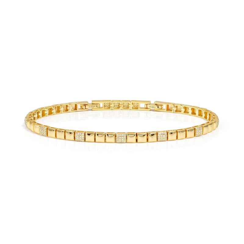 Nomination Enigmatic Shine Gold Cubic Zirconia Pavé Bracelet
