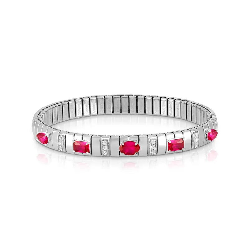 Nomination Extension Bracelet with Red Cubic Zirconia