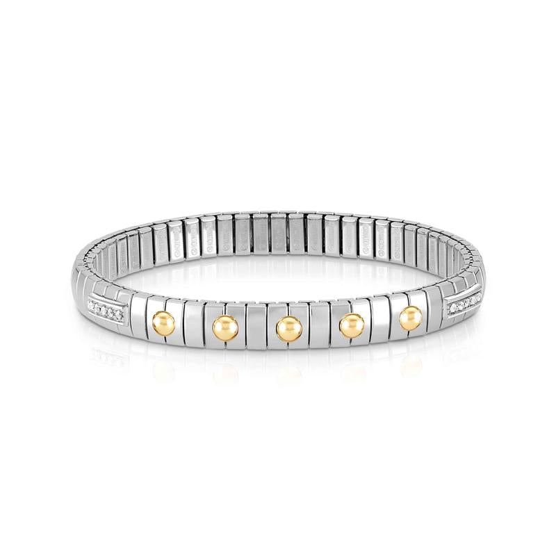 Nomination Extension Bracelet with Symbols and Cubic Zirconia Pavé