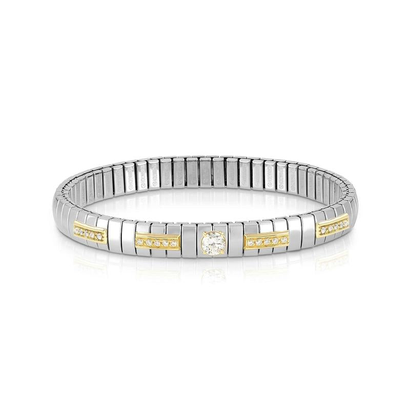 Nomination Extension Gold-Plated Stainless-Steel Bracelet with Round Stone