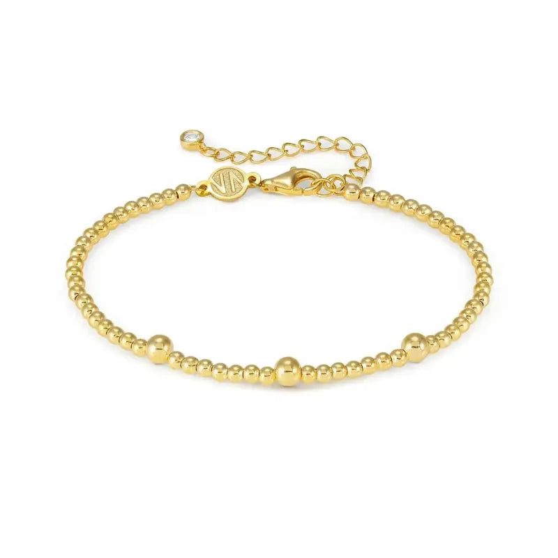 Nomination Fashion Era Bracelet with Spheres, PVD Yellow Gold