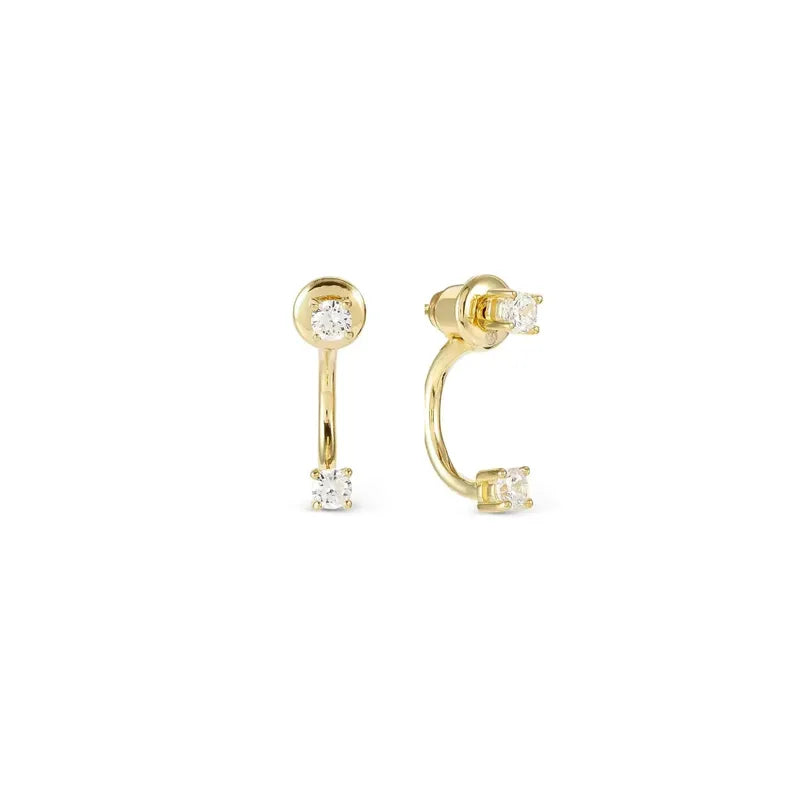 Nomination Fashion Era Earrings with Cubic Zirconia, PVD Yellow Gold