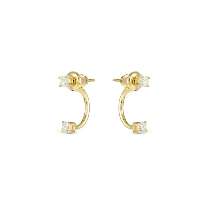 Nomination Fashion Era Earrings with Cubic Zirconia, PVD Yellow Gold