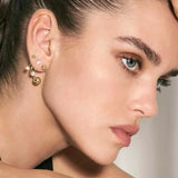 Nomination Fashion Era Earrings with Cubic Zirconia, PVD Yellow Gold