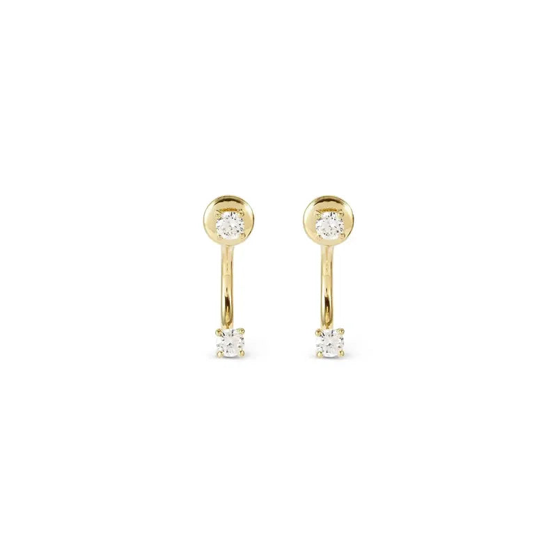 Nomination Fashion Era Earrings with Cubic Zirconia, PVD Yellow Gold