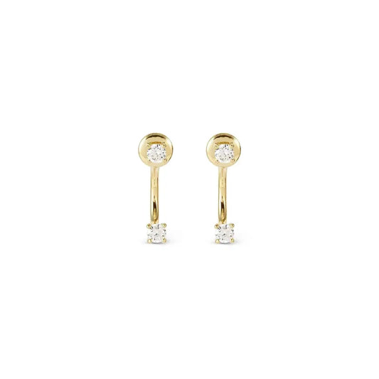 Nomination Fashion Era Earrings with Cubic Zirconia, PVD Yellow Gold