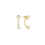 Nomination Fashion Era Large Earrings with Cubic Zirconia, PVD Yellow Gold