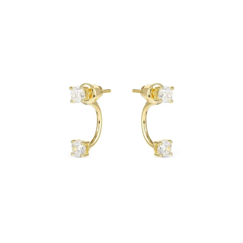 Nomination Fashion Era Large Earrings with Cubic Zirconia, PVD Yellow Gold