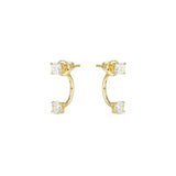 Nomination Fashion Era Large Earrings with Cubic Zirconia, PVD Yellow Gold