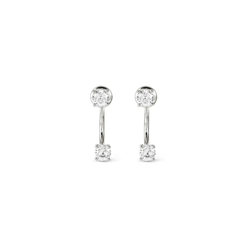 Nomination Fashion Era Large Earrings with Cubic Zirconia, Sterling Silver