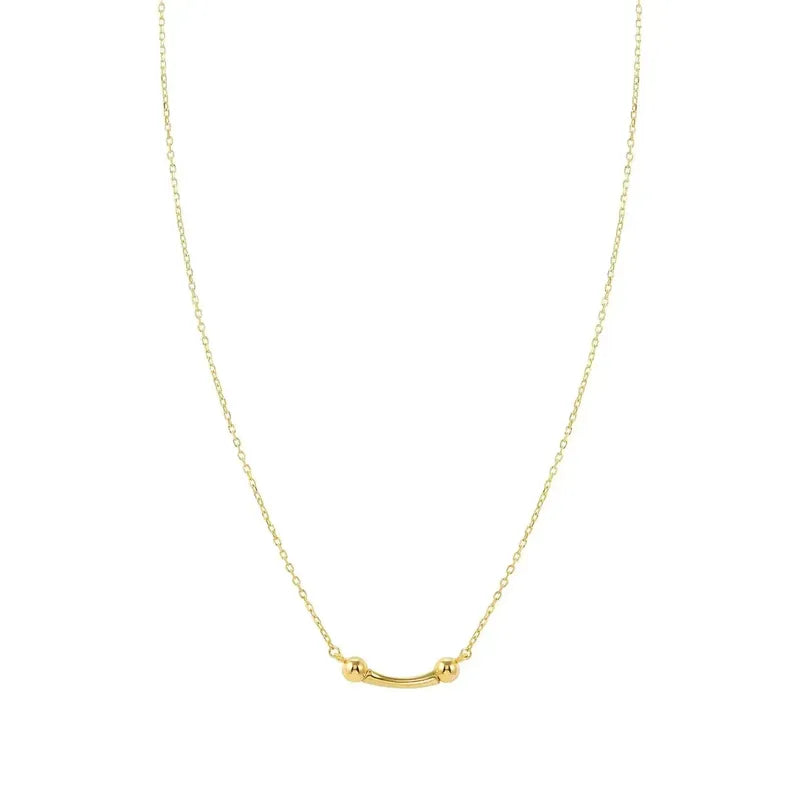 Nomination Fashion Era Necklace with Bar, PVD Yellow Gold