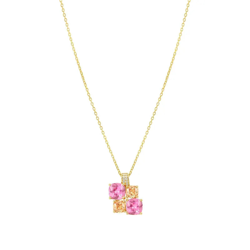 Nomination Gold Colour Wave Aurora Cubic Zirconia Pendant Necklace