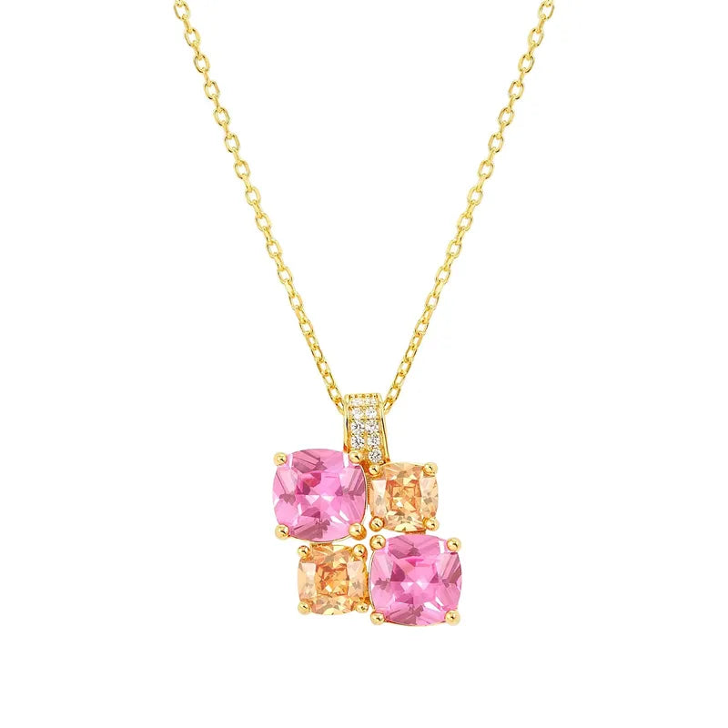Nomination Gold Colour Wave Aurora Cubic Zirconia Pendant Necklace