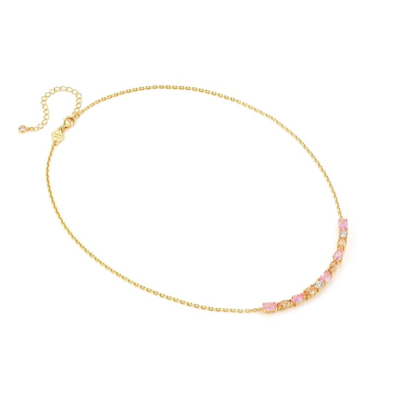 Nomination Gold Colour Wave Aurora Long Bar Necklace