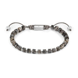 Nomination Instinct Style Bracelet, Grey Jasper Stone, Stainless Steel