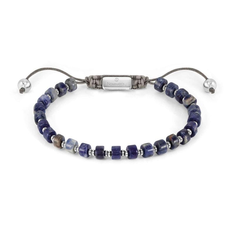 Nomination Instinct Style Bracelet, Sodalite Stone, Stainless Steel