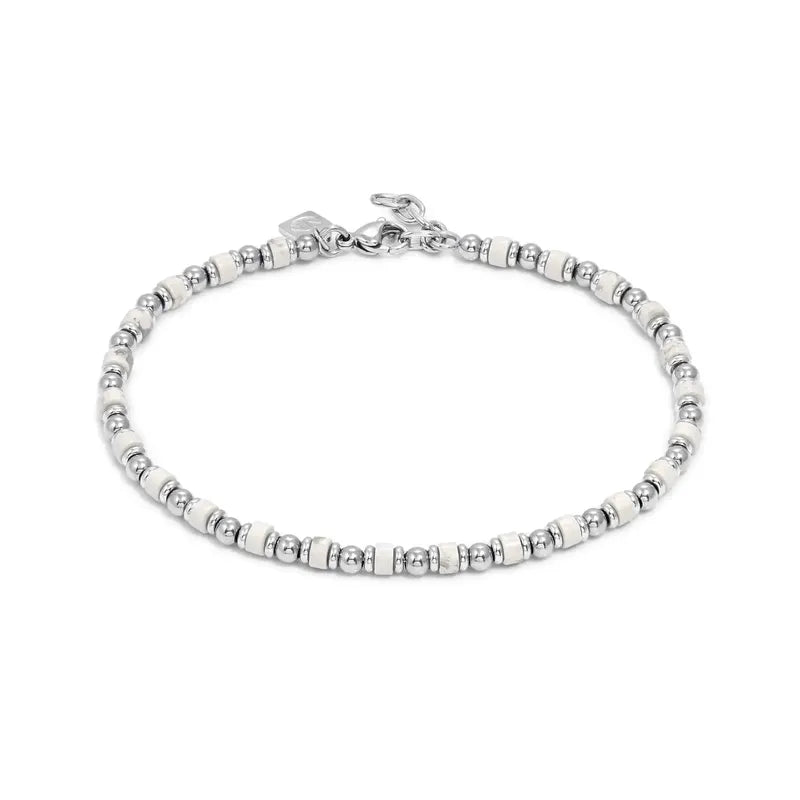 Nomination Instinct Style Sea Ed Ankle Bracelet, White Turquoise, Stainless Steel