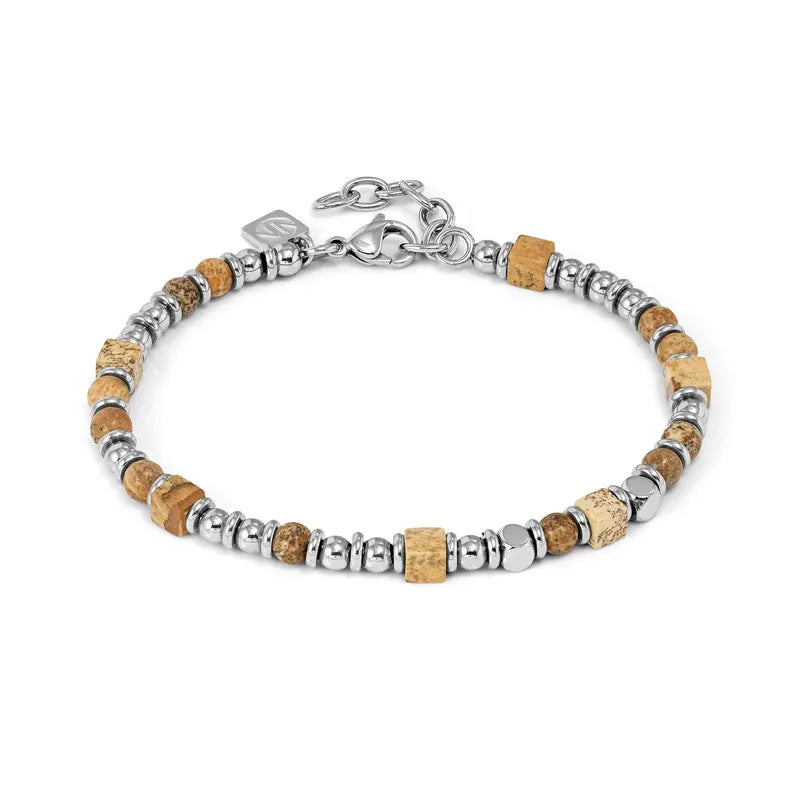 Nomination Instinctstyle Infinity Bracelet, Brown Stones