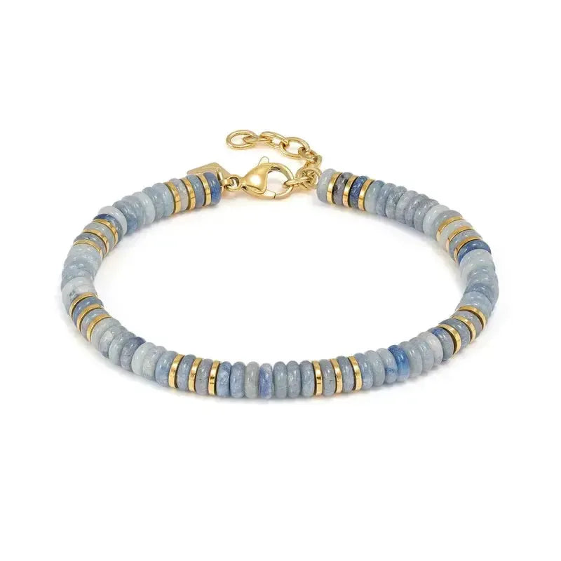 Nomination Instinctstyle Infinity Bracelet, Yellow PVD, Turquoise Stones