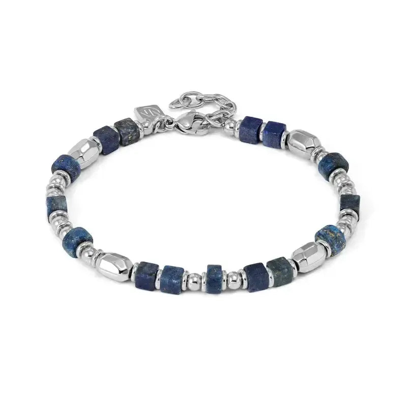 Nomination Instinctstyle Infinity Bracelet with Blue Block Stones