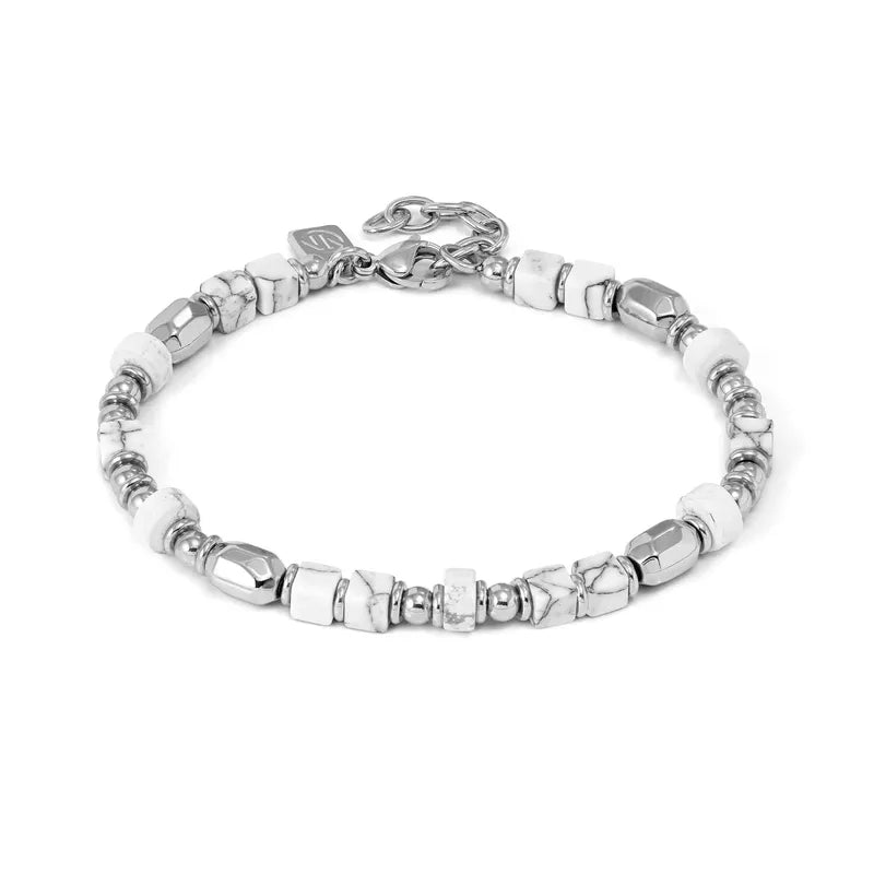 Nomination Instinctstyle Infinity Bracelet with White Block Stones