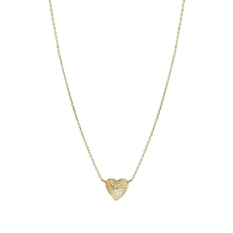 Nomination Leaf of Light Heart Necklace, Gold