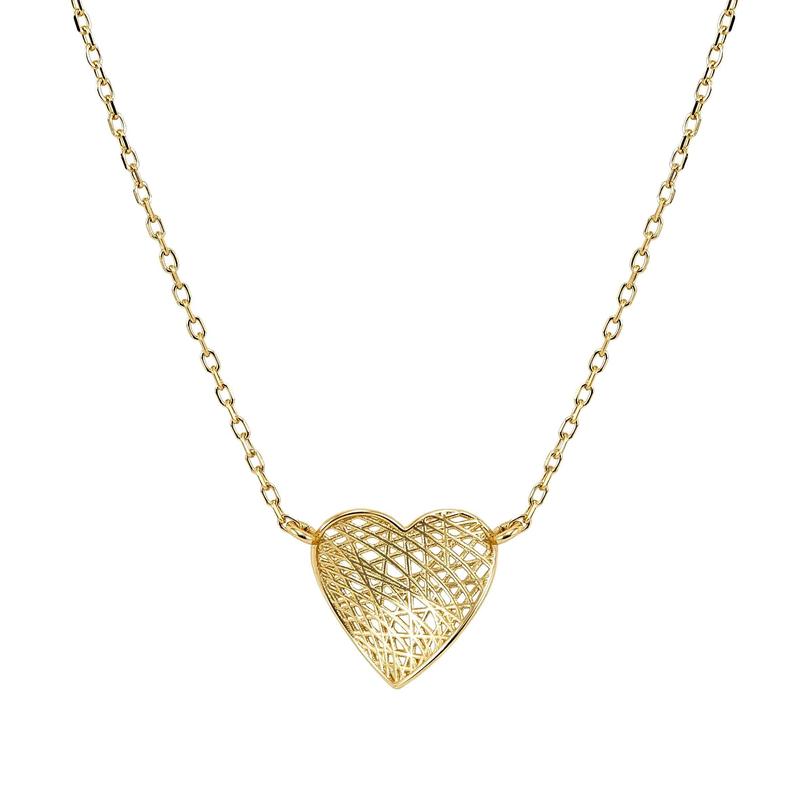 Nomination Leaf of Light Heart Necklace, Gold