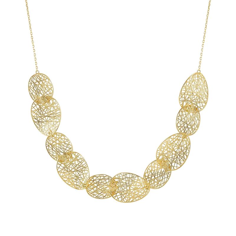 Nomination Leaf of Light Necklace with Large Ovals, Gold