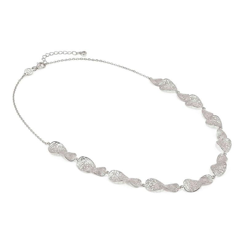 Nomination Leaf of Light Necklace with Ovals, Sterling Silver