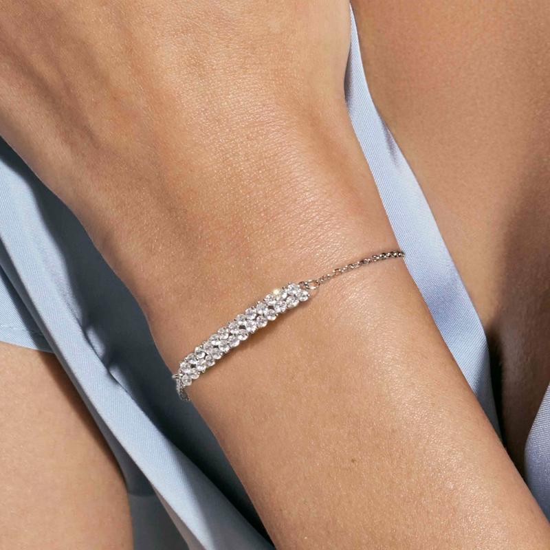 Nomination Life Bouquet Bar Bracelet with Dazzling Cubic Zirconia Stones