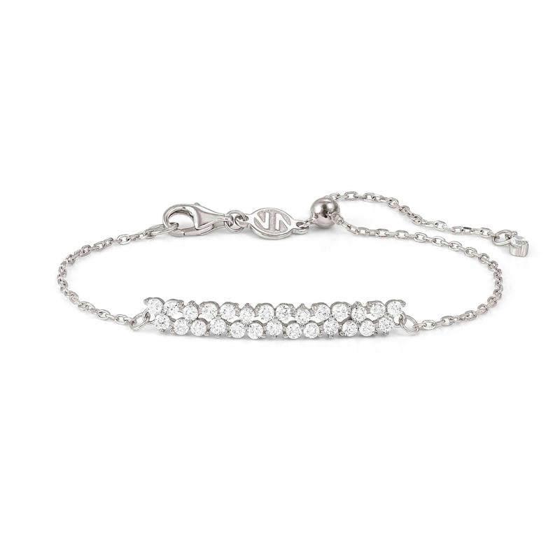 Nomination Life Bouquet Bar Bracelet with Dazzling Cubic Zirconia Stones