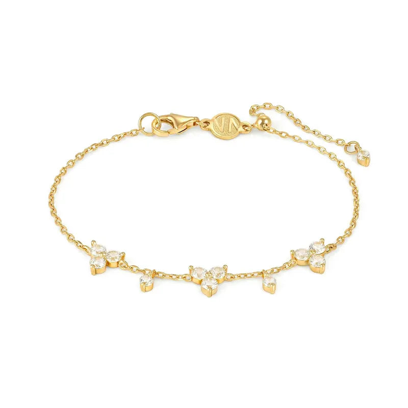 Nomination Life Bouquet Gold Bracelet with Cubic Zirconia