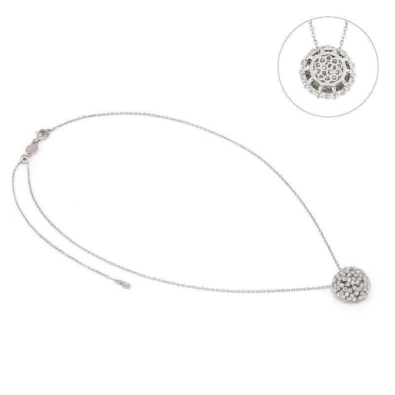 Nomination Life Bouquet Silver Cubic Zirconia Flower Cluster Necklace