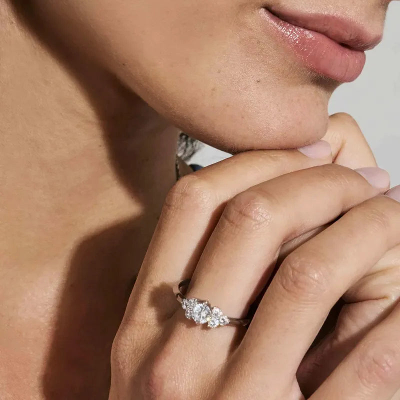 Nomination Life Bouquet Trilogy Ring with Sparkling Cubic Zirconia