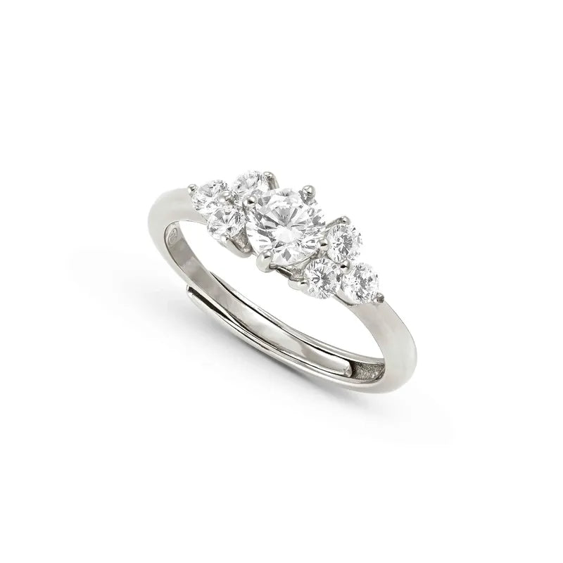 Nomination Life Bouquet Trilogy Ring with Sparkling Cubic Zirconia