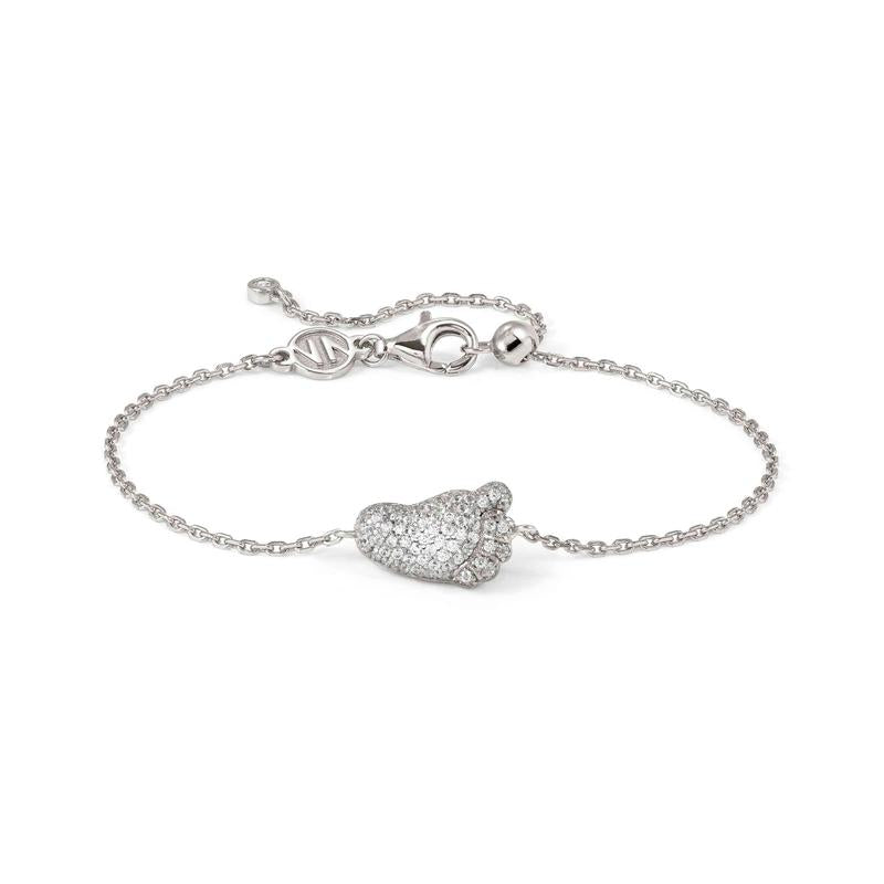Nomination LifePoetry Footprint Silver Bracelet with White CZ