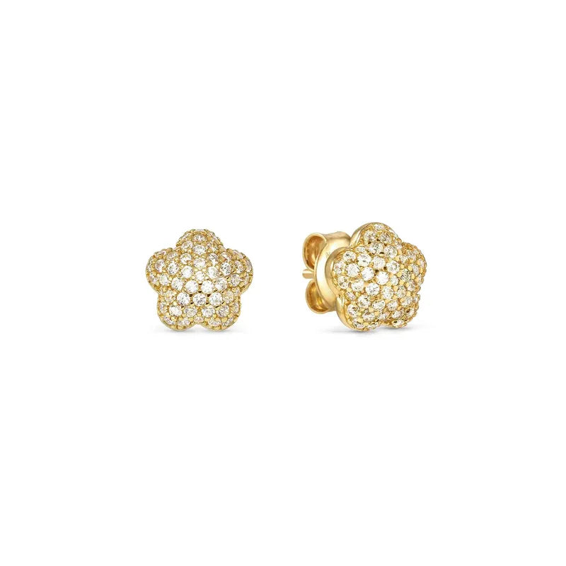 Nomination LifePoetry Gold Earrings with Rounded Flower