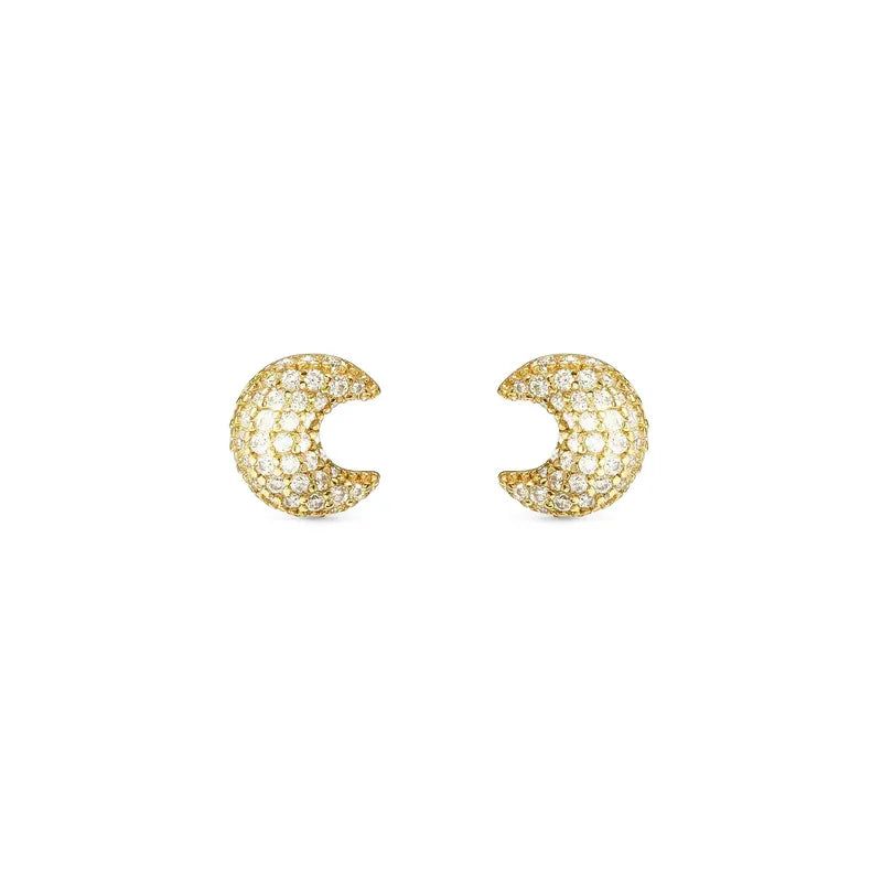 Nomination LifePoetry Gold Earrings with Rounded Moon