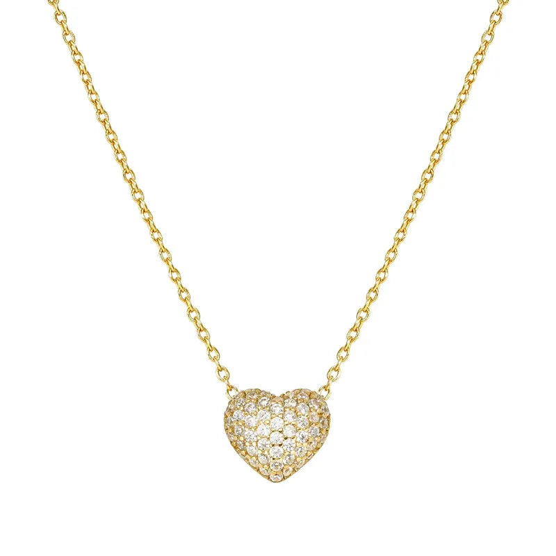 Nomination LifePoetry Gold Heart Necklace with Cubic Zirconia